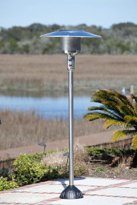 a natural-gas-fueled patio heating object